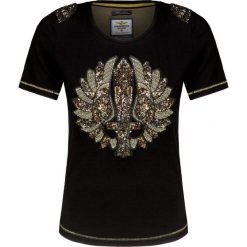 T-shirt AERONAUTICA MILITARE. Czarne t-shirty Aeronautica Militare, bez wzorów, bez kołnierzyka, bez ramiączek. W wyprzedaży za 320.00 zł.