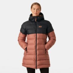 Damska długa kurtka Helly Hansen Active. Brązowe kurtki Helly Hansen, bez wzorów, z puchu, bez kaptura. Za 1,063.85 zł.
