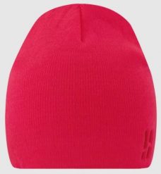 Czapka zimowa Poederbaas Daily Basic Beanie w kolorze różowym. Czerwone czapki zimowe POEDERBAAS, bez wzorów, z dzianiny, eleganckie. Za 127.99 zł.