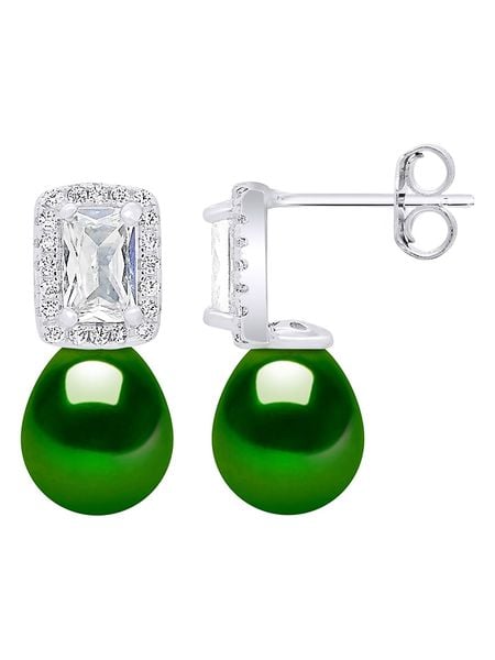 Pearl Addict Srebrne kolczyki-wkrętki z perłami rozmiar: onesize. Szare kolczyki Pearl Addict, z cyrkonią, srebrne. Za 304.99 zł.