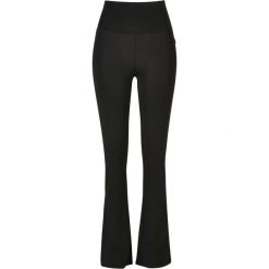 Legginsy damskie Urban Classics Organic Stretch Jersey Bootcut. Czarne legginsy Urban Classics, bez wzorów, z jersey, retro. Za 156.00 zł.