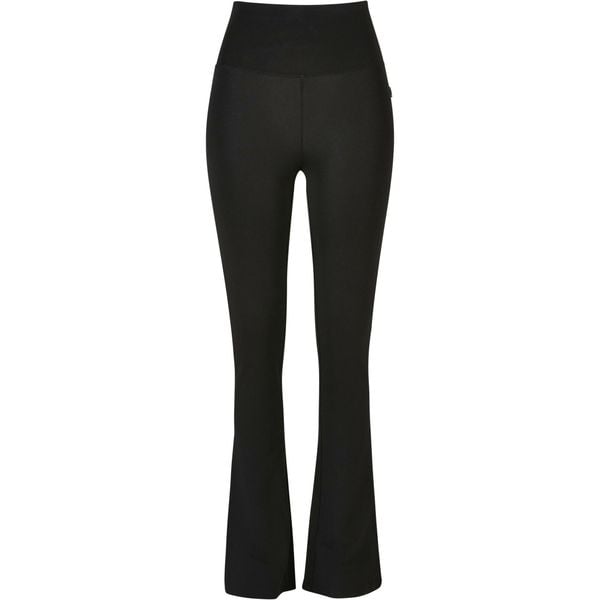 Legginsy damskie Urban Classics Organic Stretch Jersey Bootcut. Czarne legginsy Urban Classics, bez wzorów, z jersey, retro. Za 156.00 zł.