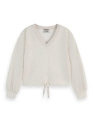 Scotch & Soda Bluza w kolorze białym rozmiar: L. Białe bluzy Scotch & Soda, l, bez wzorów, bez ramiączek, bez kaptura. Za 152.98 zł.