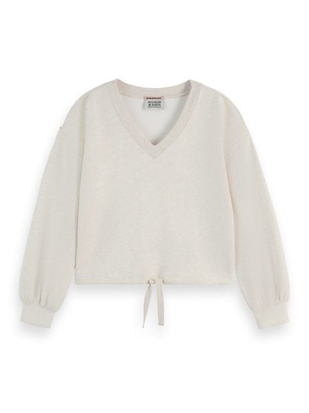 Scotch & Soda Bluza w kolorze białym rozmiar: L. Białe bluzy Scotch & Soda, l, bez wzorów, bez ramiączek, bez kaptura. Za 152.98 zł.