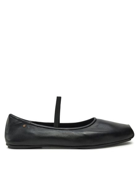 Tory Burch Baleriny Runway Ballet 157625 Czarny. Czarne baleriny Tory Burch, bez wzorów, ze skóry, bez obcasa, bez zapięcia. Za 883.99 zł.