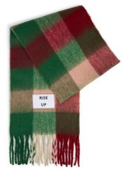 Verb To Do tkany szalik Kobiety Sztuczne włókno zielony|czerwony, ONE SIZE. Czerwone szaliki i kominy Verb To Do, na zimę, z aplikacjami, z włókna, eleganckie. Za 139.95 zł.
