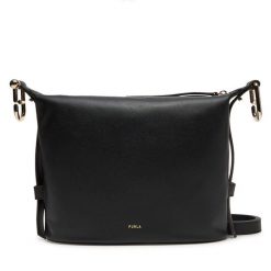 Torebka Furla. Czarne listonoszki Furla, bez wzorów, bez dodatków. Za 1,329.00 zł.