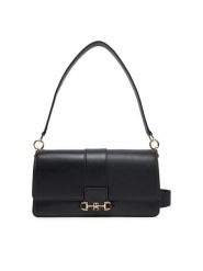 Tommy Hilfiger Torebka Heritage Leather Conv Crossover AW0AW17399 Czarny. Czarne torebki klasyczne Tommy Hilfiger, bez wzorów, ze skóry, bez dodatków. Za 589.99 zł.