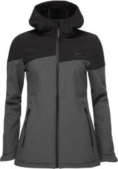 Damska kurtka softshell Loap Ludysa ciemnoszara. Szare kurtki do biegania ÀLG, na jesień, s, bez wzorów, z elastanu, bez kaptura, trekkingowe. Za 312.99 zł.
