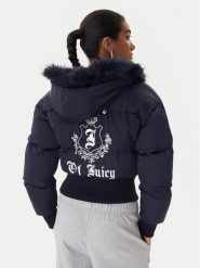 Juicy Couture Kurtka zimowa JCOIJ225557 Granatowy Oversize. Niebieskie kurtki Juicy Couture, na zimę, xxs, bez wzorów, z syntetyku, bez kaptura. Za 969.99 zł.
