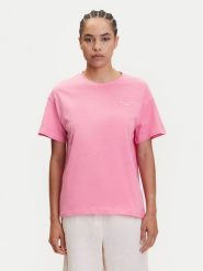 Marc O'Polo Denim T-Shirt 500 0006 825 Różowy Relaxed Fit. Czerwone t-shirty Marc O'Polo DENIM, l, bez wzorów, z bawełny, bez kołnierzyka, bez ramiączek. Za 159.99 zł.