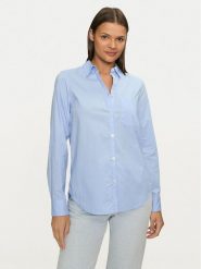 Gap Koszula 841125-11 Niebieski Loose Fit. Niebieskie koszule GAP, xs, bez wzorów, z bawełny, bez kołnierzyka, bez ramiączek. Za 129.99 zł.