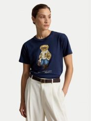 Polo Ralph Lauren T-Shirt 211B23863001 Granatowy Regular Fit. Niebieskie t-shirty Polo Ralph Lauren, xs, bez wzorów, z bawełny, bez kołnierzyka, bez ramiączek. Za 611.99 zł.