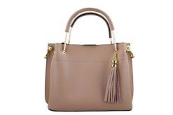 Kuferek skórzany BARBERINI'S pudrowy 959-18. Czerwone shopper bag Barberinis, bez wzorów, ze skóry, biznesowe, do ręki, zamszowe, bez dodatków. Za 299.99 zł.