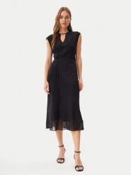 Calvin Klein Sukienka koktajlowa K20K208366 Czarny Regular Fit. Czarne sukienki Calvin Klein, bez wzorów, z syntetyku, wizytowe, bez kołnierzyka, bez ramiączek. Za 519.99 zł.