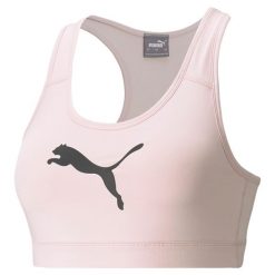Biustonosz damski Puma Mid Impact 4Keeps Bra. Czarne biustonosze sportowe Puma, bez wzorów, na fitness i siłownię. Za 110.28 zł.
