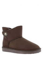 ISLAND BOOT Botki zimowe "Catalina" w kolorze brązowym rozmiar: 40. Brązowe botki Island Boot, bez wzorów, z materiału, bez obcasa, bez zapięcia. Za 168.46 zł.