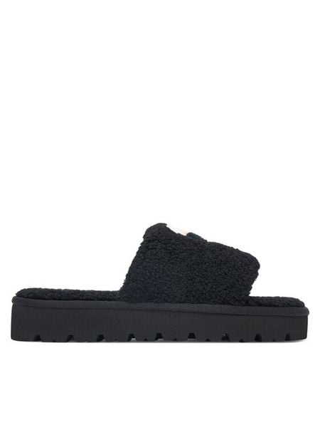 KARL LAGERFELD Klapki Skylar Slide KL47600T Czarny. Czarne klapki KARL LAGERFELD, bez wzorów, z materiału, bez obcasa, bez zapięcia. Za 659.99 zł.