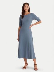 Lauren Ralph Lauren Sukienka codzienna 250863913013 Niebieski Regular Fit. Niebieskie sukienki Lauren Ralph Lauren, na co dzień, m, bez wzorów, z bawełny, bez kołnierzyka, bez ramiączek, proste. Za 499.99 zł.