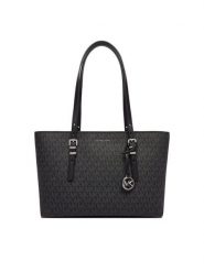 MICHAEL Michael Kors Torebka 30T5SQNT2V Czarny. Czarne shopper bag MICHAEL Michael Kors, bez wzorów, ze skóry, bez dodatków. Za 989.99 zł.