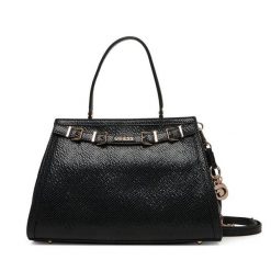 Torebka Guess. Czarne torebki klasyczne Guess, z aplikacjami, klasyczne, bez dodatków. Za 699.99 zł.