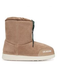 LOVE MOSCHINO Śniegowce JA24112G1PISF105 Brązowy. Brązowe śniegowce Love Moschino, bez wzorów, ze skóry, bez zapięcia. Za 709.99 zł.