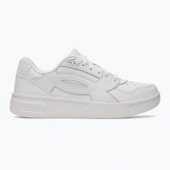 Buty treningowe damskie Under Armour Flex white/white/distant gray. Białe buty treningowe Under Armour, bez wzorów, bez zapięcia, na fitness i siłownię. Za 399.99 zł.