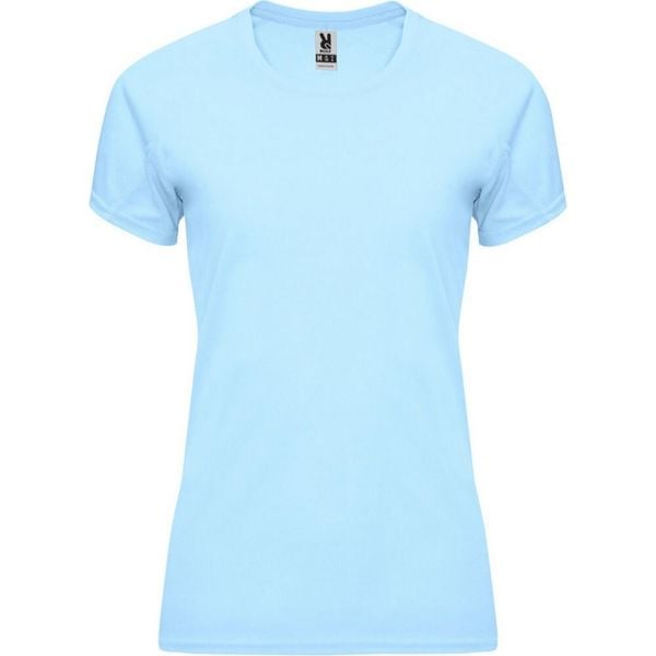 Damska Koszulka Sportowa Z Krótkim Rękawem Bahrain. Niebieskie t-shirty sportowe ROLY, s, bez wzorów, bez ramiączek, trekkingowe. Za 25.99 zł.