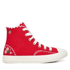 Trampki Converse. Czerwone trampki Converse, bez wzorów, retro, bez zapięcia. Za 299.99 zł.
