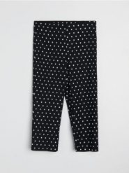 Legginsy z wiskozą w kropki - wielobarwny. Legginsy Sinsay, bez wzorów, z wiskozy, sportowe. Za 49.99 zł.