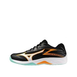 Buty do siatkówki Mizuno Thunder Blade Z Czarny. Czarne buty treningowe Mizuno, bez wzorów, ze skóry, bez zapięcia, na fitness i siłownię. Za 345.15 zł.