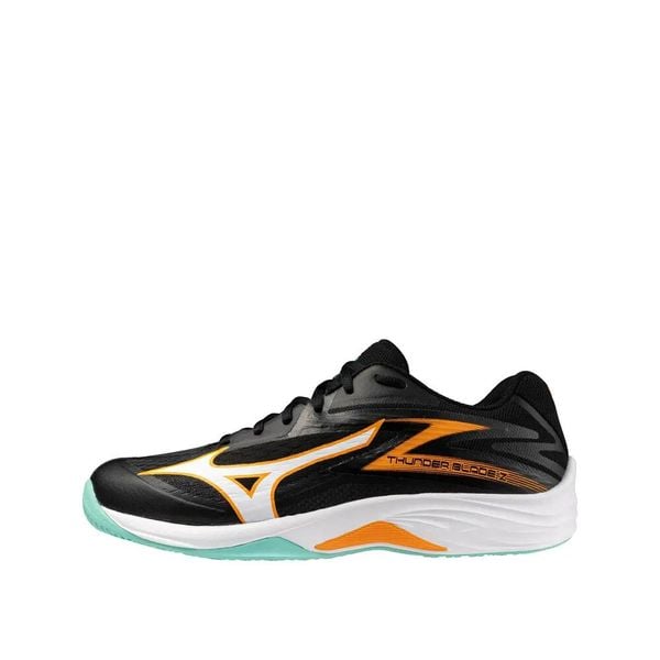 Buty do siatkówki Mizuno Thunder Blade Z Czarny. Czarne buty treningowe Mizuno, bez wzorów, ze skóry, bez zapięcia, na fitness i siłownię. Za 315.50 zł.