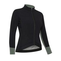 Kurtka rowerowa KIN, czarno-zielona. Zielone kurtki GIST, na zimę, bez wzorów, z polaru, sportowe, bez kaptura. Za 599.00 zł.