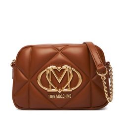 Torebka LOVE MOSCHINO. Brązowe listonoszki Love Moschino, bez wzorów, bez dodatków. Za 879.99 zł.