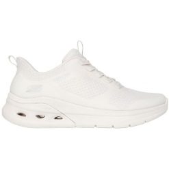 Buty sportowe damskie Skechers Bobs Arc Waves 2.0. Białe buty treningowe Skechers, bez wzorów, bez zapięcia, na fitness i siłownię. Za 390.00 zł.