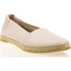 Espadryle skórzane (38). Czerwone espadryle J. Wolski, bez wzorów, bez obcasa. Za 199.00 zł.