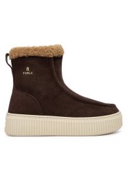 Furla Botki Wallabee YM95FKY-BX3490-5443S-1-007-20-BD Brązowy. Brązowe botki Furla, bez wzorów, ze skóry, bez obcasa, na płaskiej podeszwie, bez zapięcia. Za 1,199.00 zł.