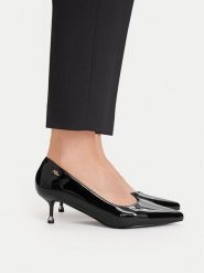 MEXX Czółenka EO-WS1315-02 Czarny. Czarne czółenka Mexx, bez wzorów, z lakierowanej skóry, bez obcasa, bez zapięcia. Za 329.99 zł.