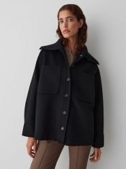 OPUS Kurtka przejściowa "Josia" w kolorze czarnym rozmiar: 38. Czarne kurtki Opus, bez wzorów, z wełny, bez kaptura. Za 274.99 zł.