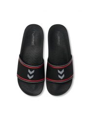 Klapki basenowe Hummel World 26. Niebieskie klapki Hummel, bez wzorów, klasyczne, bez obcasa, bez zapięcia. Za 100.00 zł.