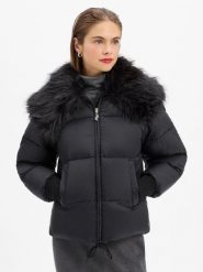 HUGO BLUE kurtka pikowana - Fuji Kobiety czarny, XS. Czarne kurtki HUGO BLUE, xl, bez wzorów, prążkowane, eleganckie, bez kaptura. Za 699.95 zł.
