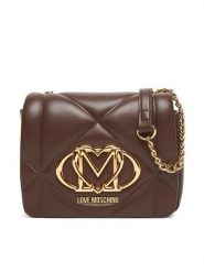 LOVE MOSCHINO Torebka JC4188PP0NLC0313 Brązowy. Brązowe listonoszki Love Moschino, bez wzorów, ze skóry, bez dodatków. Za 619.99 zł.