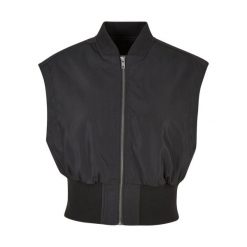 Kurtka court sans manches femme grandes tailles Urban Classics. Czarne kurtki Urban Classics, m, bez wzorów, z materiału, bez kaptura. Za 299.90 zł.
