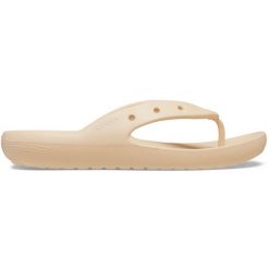 Japonki plażowe Crocs Classic Flip V2 shitake. Żółte japonki Crocs, bez wzorów, sportowe. Za 139.00 zł.