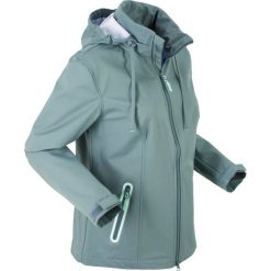 Kurtka softshell, bardzo lekka, z workiem do spakowania bonprix zielony eukaliptusowy. Kurtki marki bonprix. Za 179.99 zł.