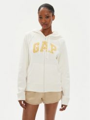 Gap Bluza 873024-07 Beżowy Regular Fit. Brązowe bluzy GAP, xxs, bez wzorów, z bawełny, bez kaptura. Za 129.99 zł.