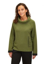 Betty Barclay Bluza w kolorze khaki rozmiar: 40. Brązowe bluzy Betty Barclay, bez wzorów, bez ramiączek, bez kaptura. Za 88.02 zł.