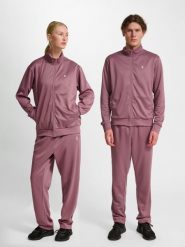 Kurtka z dresu Hummel. Czerwone kurtki Hummel, xl, bez wzorów, z dresówki, klasyczne, bez kaptura. Za 157.00 zł.