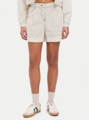 JJXX Szorty materiałowe Maddy 12253014 Écru Loose Fit. Szorty JJXX, bez wzorów, z bawełny. Za 99.99 zł.