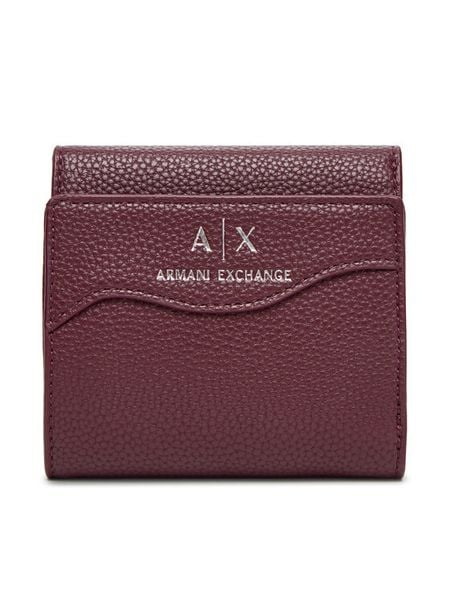 Armani Exchange Portfel 948530 CC783 UA343 Bordowy. Czerwone portfele Armani Exchange, bez wzorów, ze skóry. Za 299.99 zł.